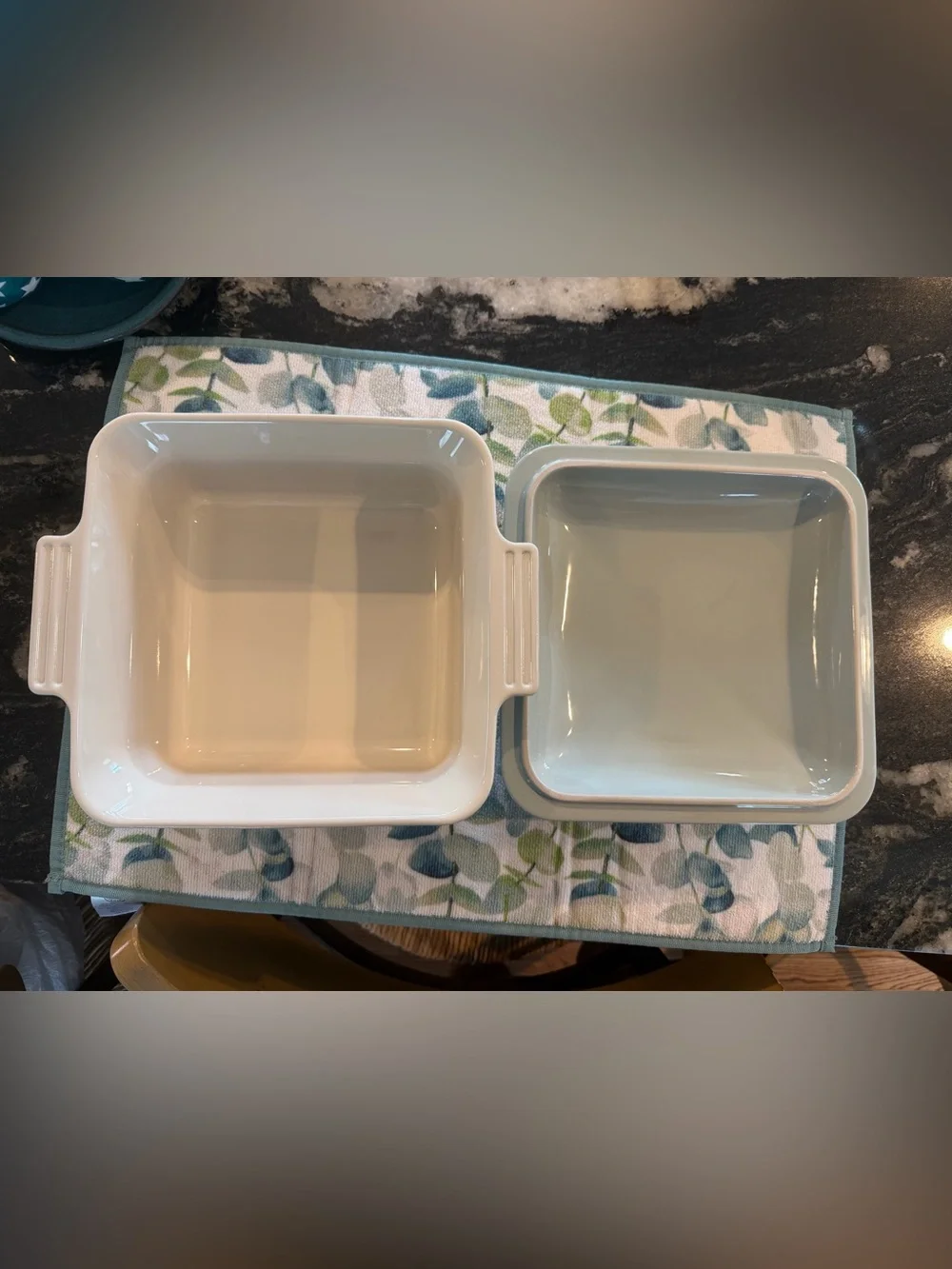 NEW Le Creuset Classic Square Baker With Lid 23cm In Pistache Pistachio Green